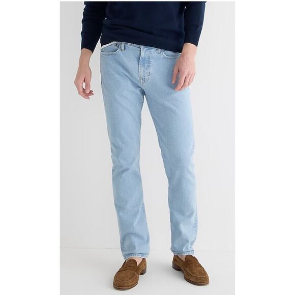 J.Crew 770 Straight Fit Jeans 38x32 Men's Light Wash NWT Classic Denim - Picture 4 of 8